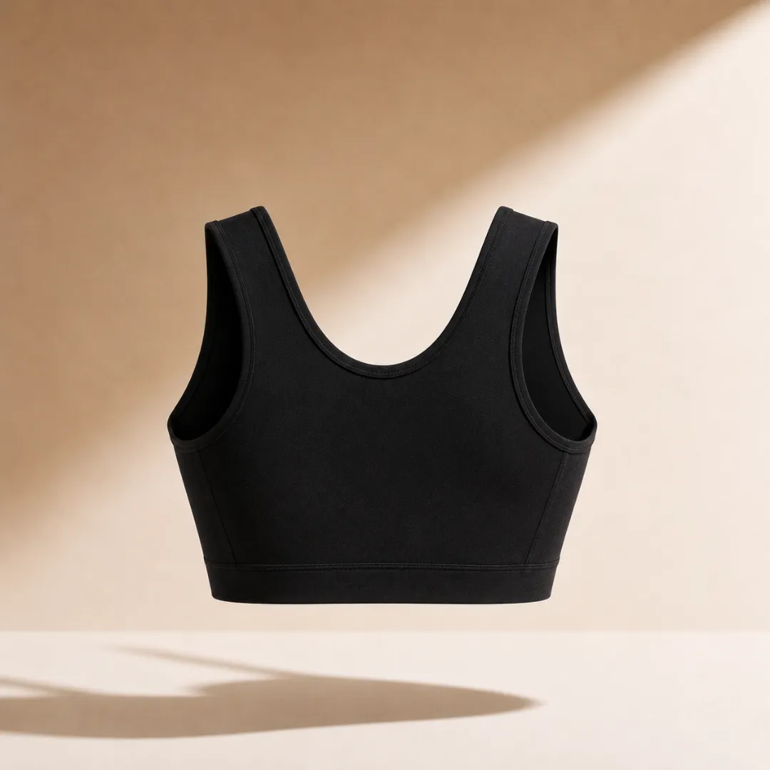 Tonal printed cropped vest - Image 2